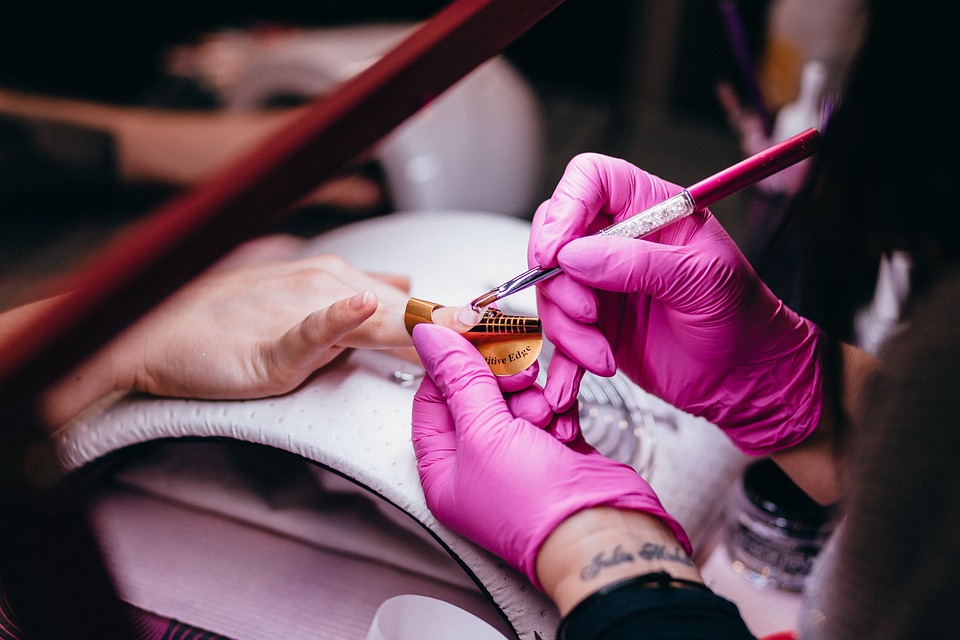 a nail salon